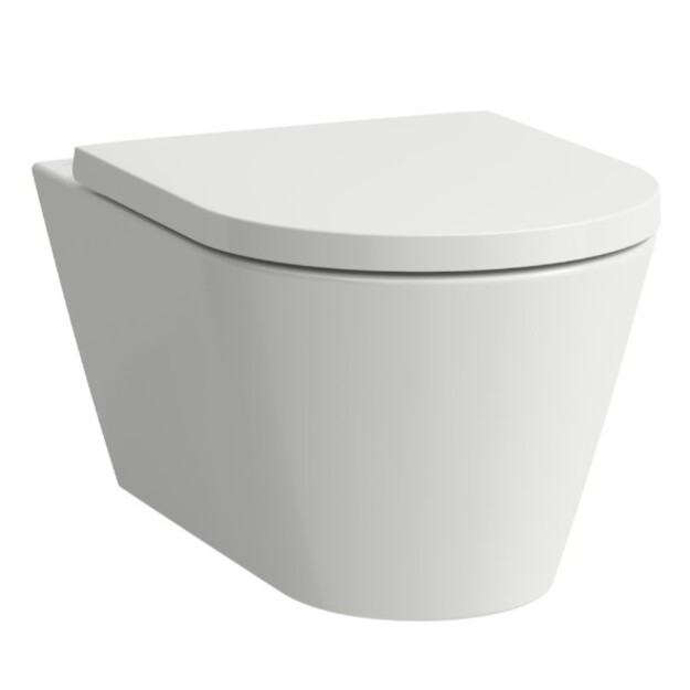 Kartell by Laufen pakabinamas unitazas be dangčio, tylus sūkurinis nuplovimas (Silent flush), (Rimless), LCC danga