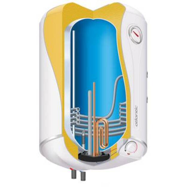 Vertikalus kombinuotas vandens &scaron;ildytuvas Atlantic Combi O Pro 80  80 l (senas k. 854015)