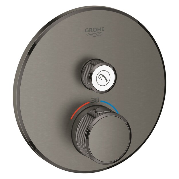 Vir&scaron;tinkinė du&scaron;o mai&scaron;ytuvo dalis Grohtherm Smartcontrol, 1 padėtis, grafito spalva
