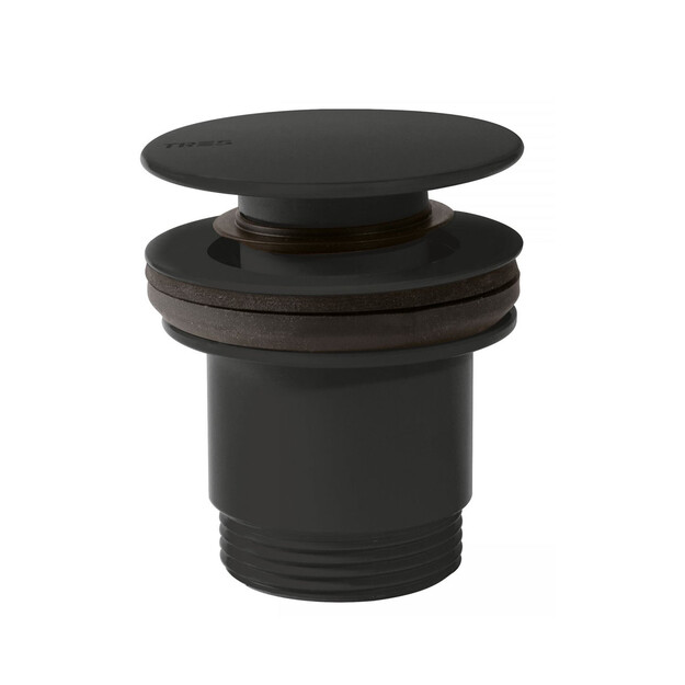 Dugno vožtuvas Tres Click-Clack, &Oslash;63 mm, juodas matinis