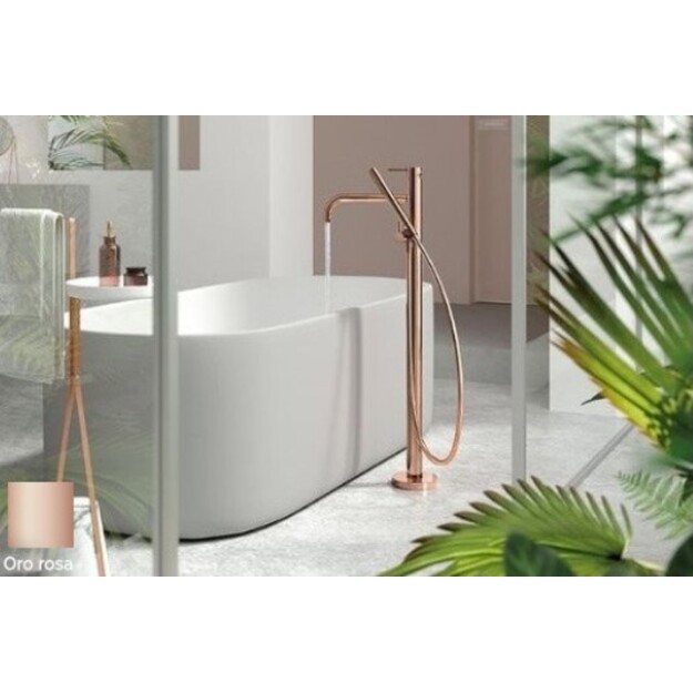 Mai&scaron;ytuvas voniai i&scaron; grindų STUDY EXCLUSIVE,su du&scaron;o komplektu, 24K rose gold