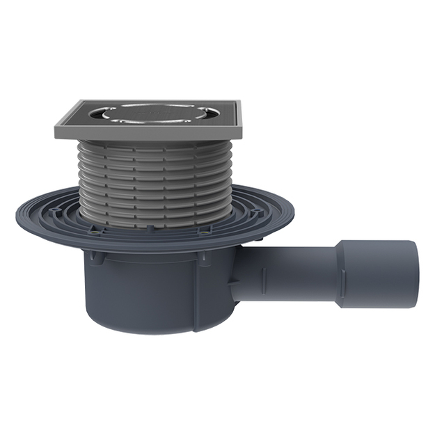 Trapas vidaus patalpoms DN40/50 horizontalus su sifonu  Primus blue , 123x123mm/115x115mm