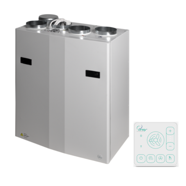 Rekuperatorius ENSY WAVE 400BH vert. de&scaron;.p. su Wi-Fi ir Bluetooth valdikliu