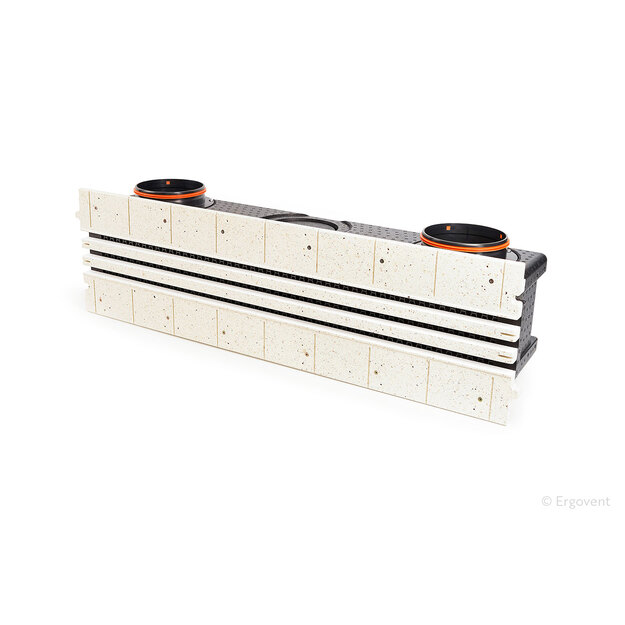 Prigl. difuzorius LINEO-PRO CONDI jungiamas 160mm 3 ply&scaron;iaix1000mmx20mm, termoizoliuotas