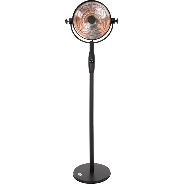 Sunred infraraudonųjų spindulių &scaron;ildytuvas Retro Bright, pastatomas, juodas, 2100 W