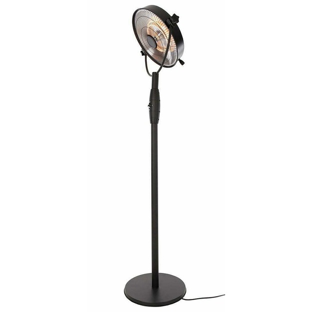 Sunred infraraudonųjų spindulių &scaron;ildytuvas Retro Bright, pastatomas, juodas, 2100 W