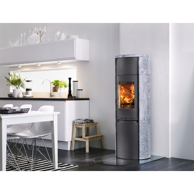 Plieninė krosnelė Contura C590T Style, juoda sp.,su muilo akmeniu (803454,698965,998277)