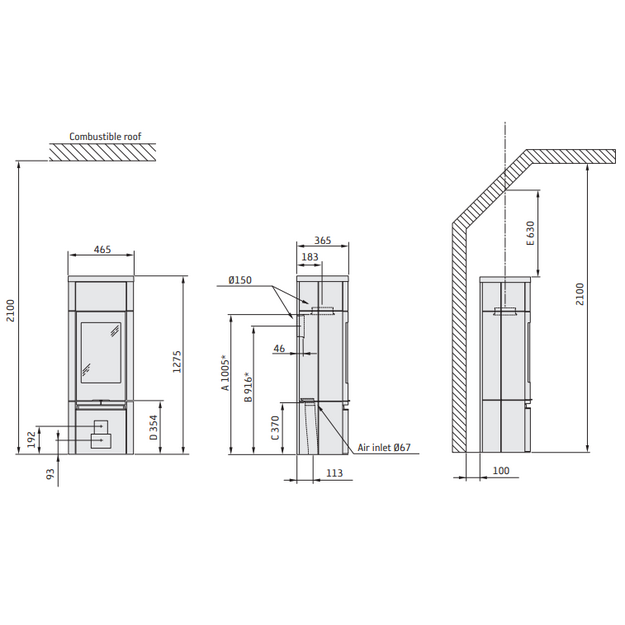 Krosnelė CONTURA C890T Style, korpusas pilkos spalvos, kompl (998488, 203078, 998656)