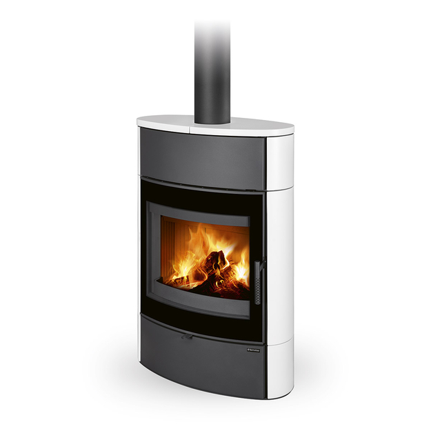 Plieninė krosnelė Romotop NAVIA G H 10 su keramikos apdaila