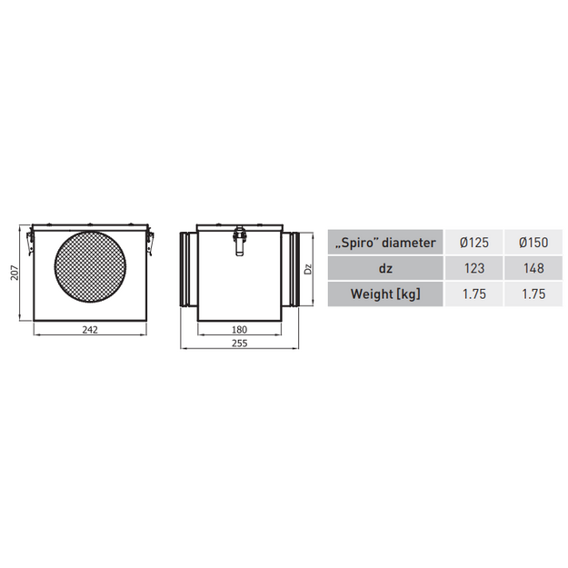 Filtras SFS125/FM be izoliacijos