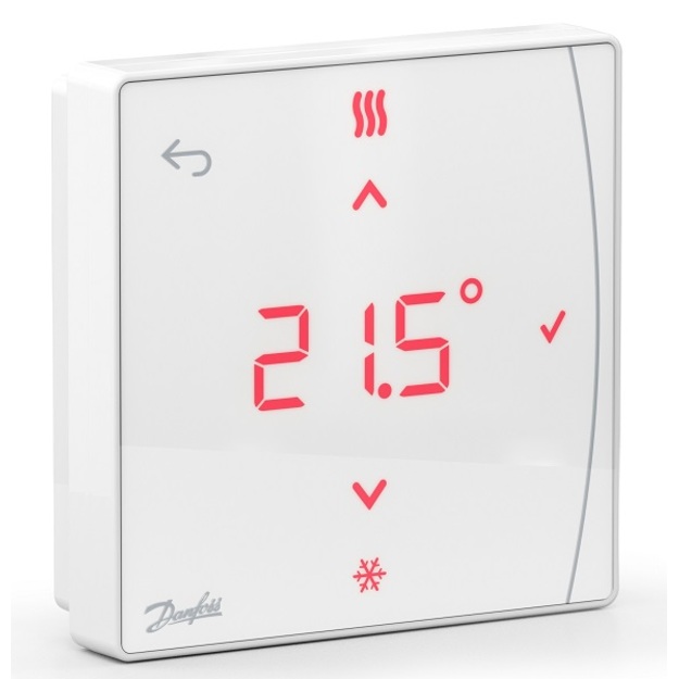Icon2&trade; bevielis vir&scaron;tinkinis patalpos temperatūros/drėgmės termostatas su infr. spindulių grindų temperatūros jutikliu