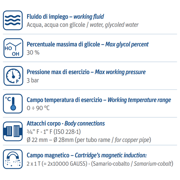Magnetinis &scaron;ildymo sistemos filtras 1  / 1  KVS 10,6 montavimas tiesiai