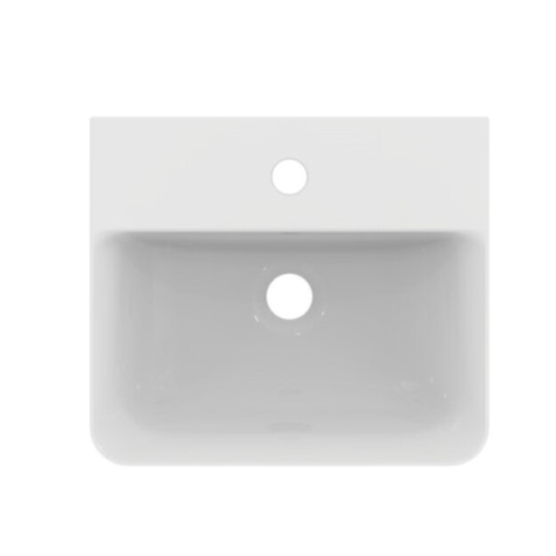 Praustuvas Cube, tvirtinamas prie sienos, 40 x 35 x 15 cm, baltas