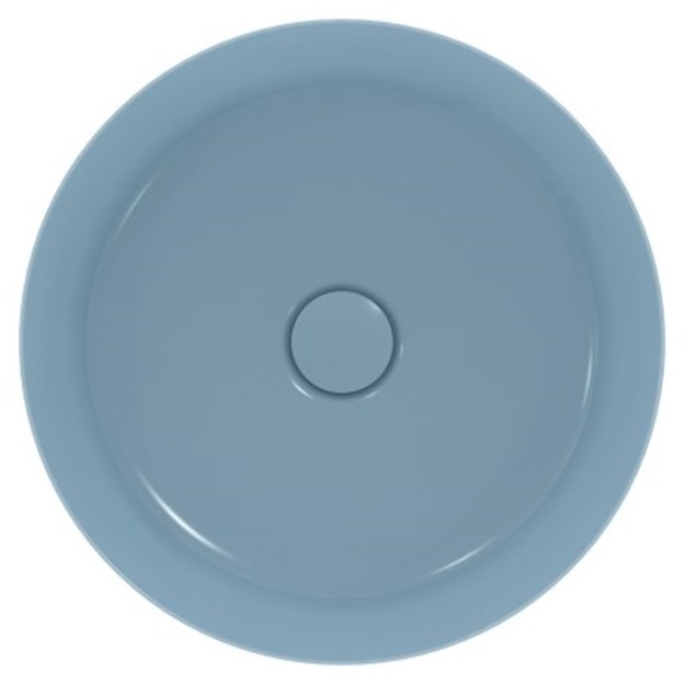 Praustuvas montuojamas ant stalvir&scaron;io Ideal Standard Ipalyss 40 cm, be perlajos, su dugno vožtuvu, Powder Blue