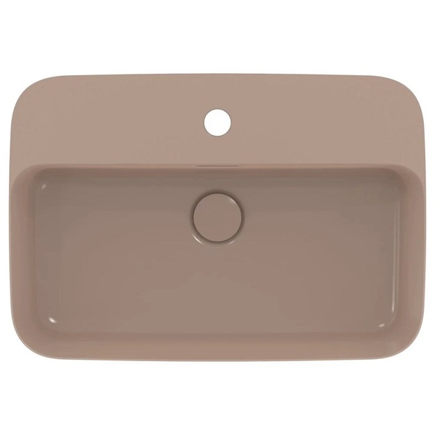 Praustuvas montuojamas ant stalvir&scaron;io Ideal Standard Ipalyss 55x38 cm, su perlaja, su dugno vožtuvu, Kashmir