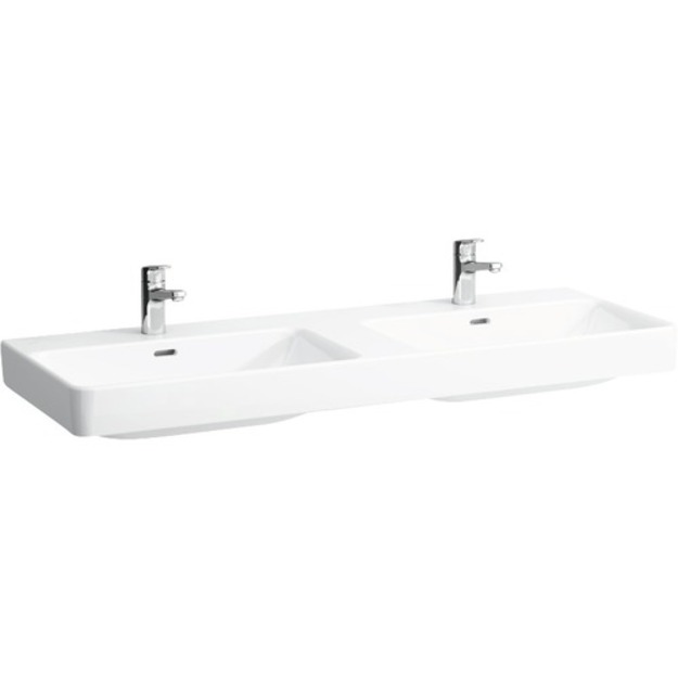 Dvigubas baldinis praustuvas PRO S, 1300x460 mm su 1 skyle mai&scaron;yt., LCC baltas