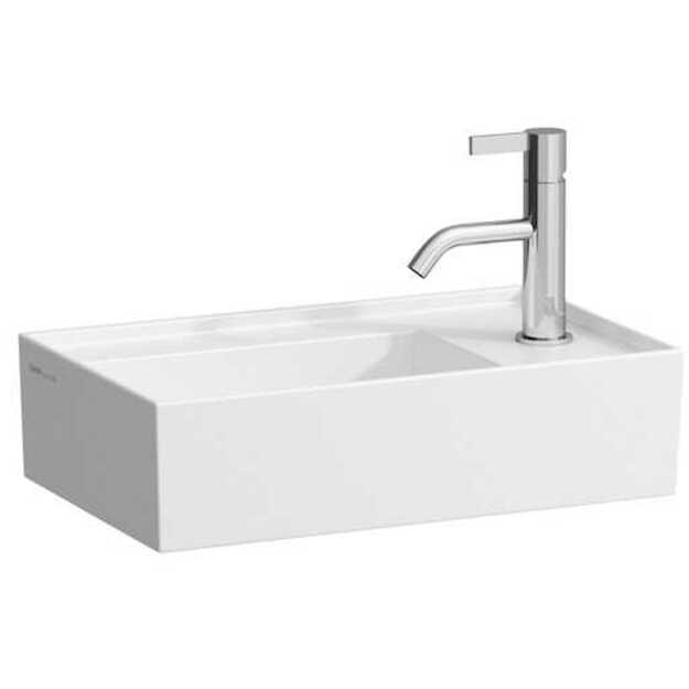 Praustuvas Kartell by Laufen 460x280x120 mm, mai&scaron;ytuvas de&scaron;inėje, be perlajos, baltas