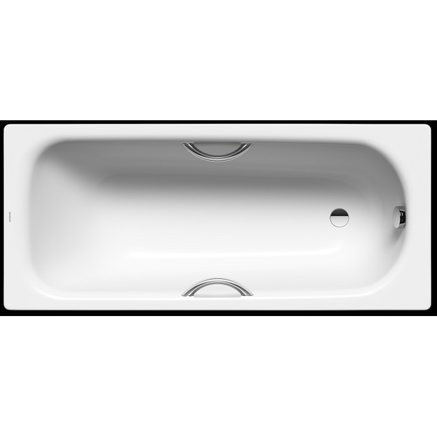 Plieninė vonia Kaldewei Saniform Plus STAR 170x70 su EasyClean, angomis rankenoms, balta