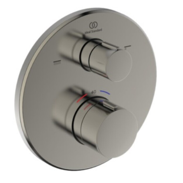 Ideal Standard Ceratherm 100 potinkinio termostatinio vonios/du&scaron;o mai&scaron;ytuvo vir&scaron;tinkinė dalis, apvali, silver storm sp.