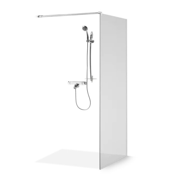 Standartinė, stabili du&scaron;o sienelė DIJA 90xx200 , skaidrus st. , chromas ,
