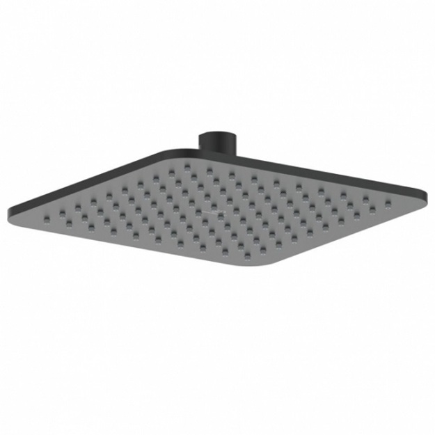 Idealrain Cube kvadratine 200x200 mm du&scaron;o galva, juoda matinė