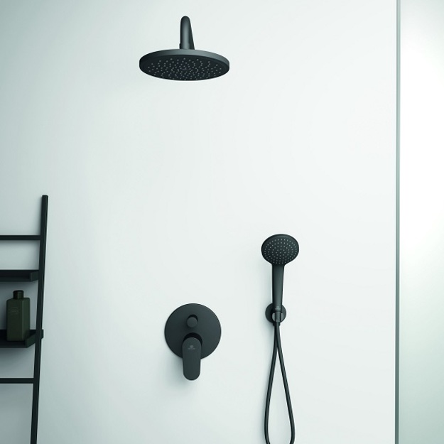 Ideal Standard du&scaron;o galva Idealrain Soft, juoda matinė