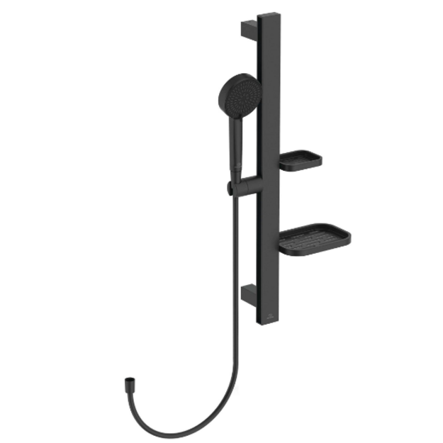 Ideal Standart Idealrain ALU+ du&scaron;o komplektas, juoda matinė