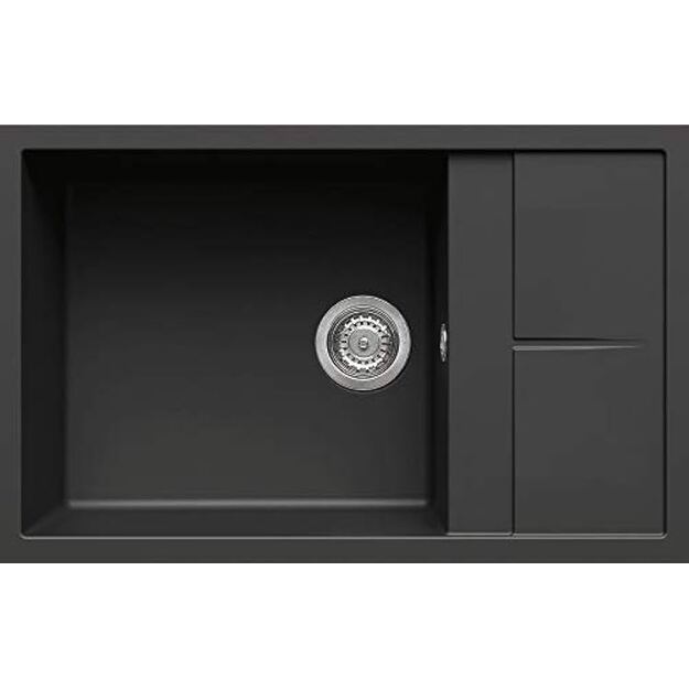 Granitinė plautuvė ELLECI  UNICO 310 78X50 juoda 40 J016195