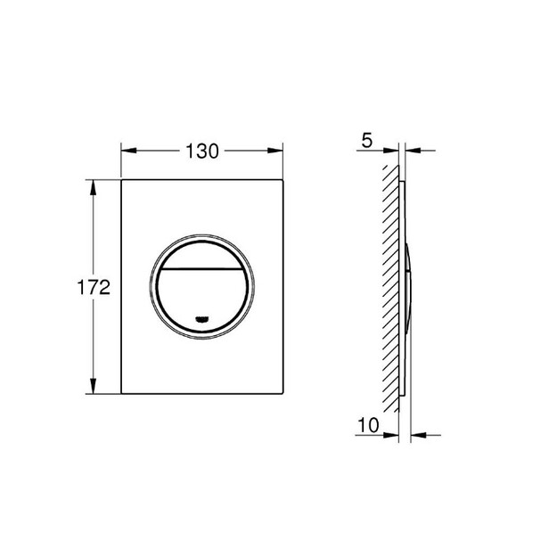 Grohe Nova Cosmopolitan S klavi&scaron;as, brushed hard graphite