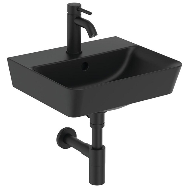 Ideal Standart Ipalyss dekoratyvinis praustuvo sifonas, G1 1/4, matinė juoda spalva
