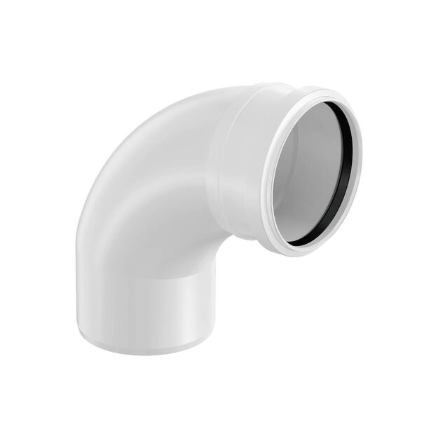 Uponor Decibel alkūnė 110 88,5&deg; užapvalinta