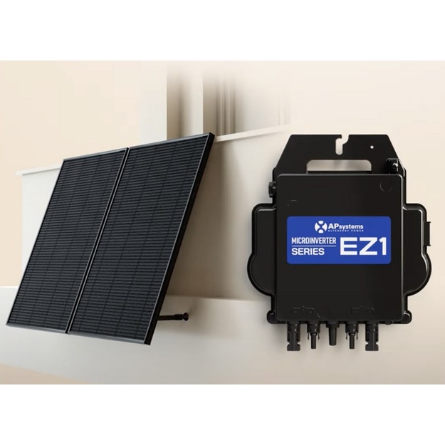 Mikroinverteris APSystems EZ1-M dviems moduliams iki 550W